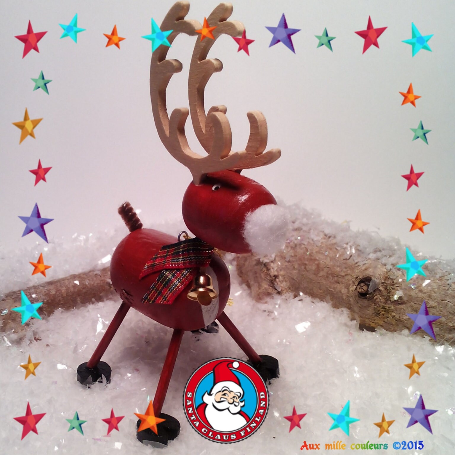 Renne Du Père Noël en 3D Pour Décoration de Noël