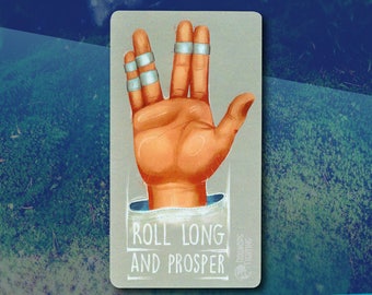 Roll Long And Prosper Sticker