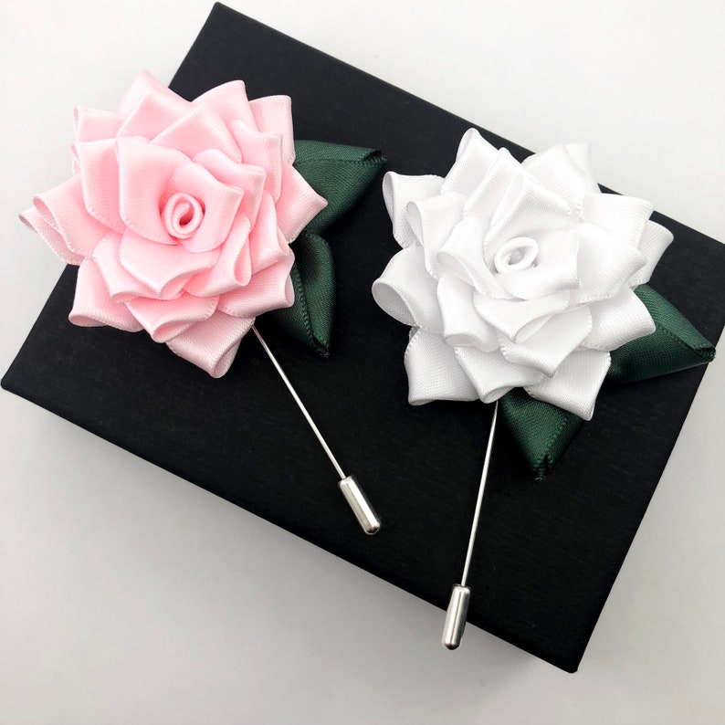Lapel Pin Rose Flower Label Pin Flower Boutonniere Suit Etsy