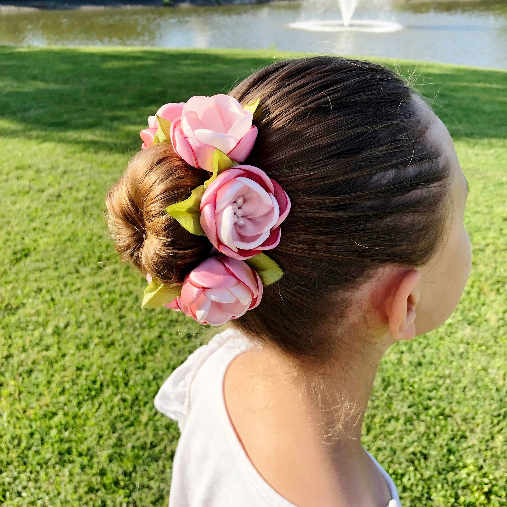 Hair Bun Flowers - Etsy Hair Bun Flowers - Etsy