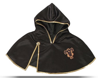 Black Clover Anime Cosplay Costume Asta Cloak Black Bull Cloak Finral Roulacase