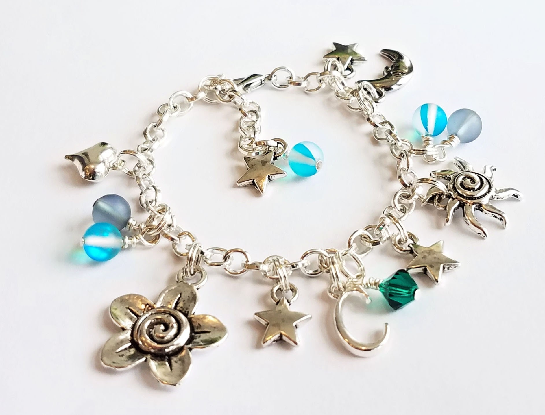 Custom Charm Bracelet Create Your Own Charm Bracelet Girls Etsy
