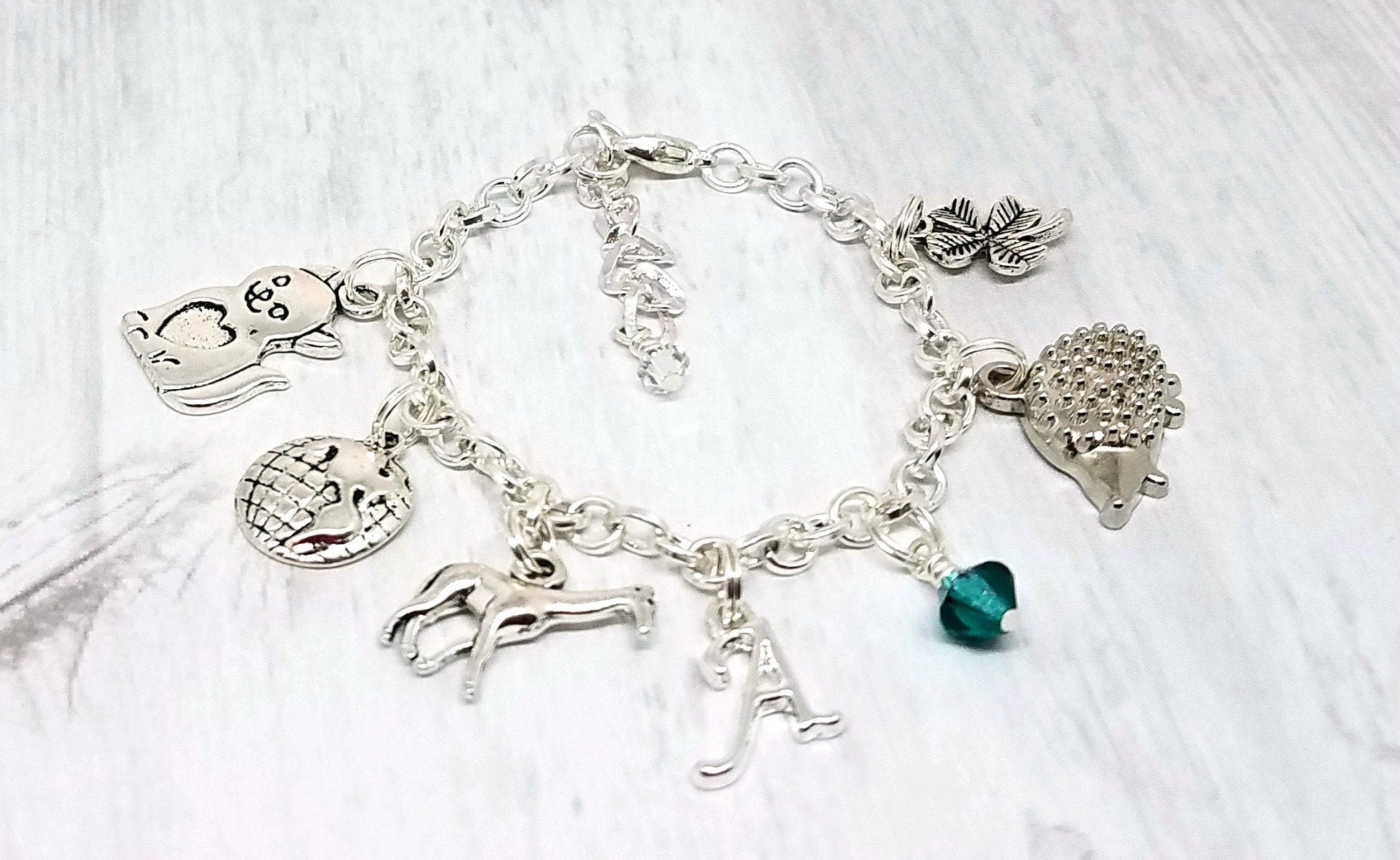 Custom Charm Bracelet Girls Charm Bracelet Create Your Own Etsy