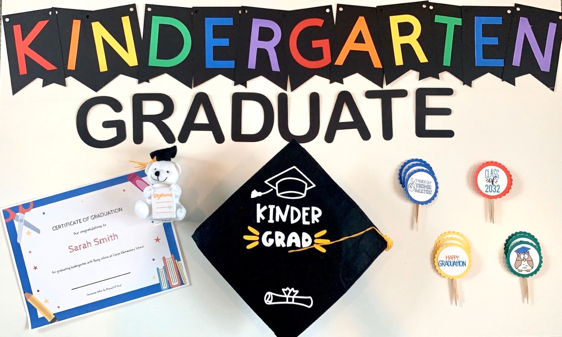 kindergarten graduation kit kindergarten graduation sign etsy
