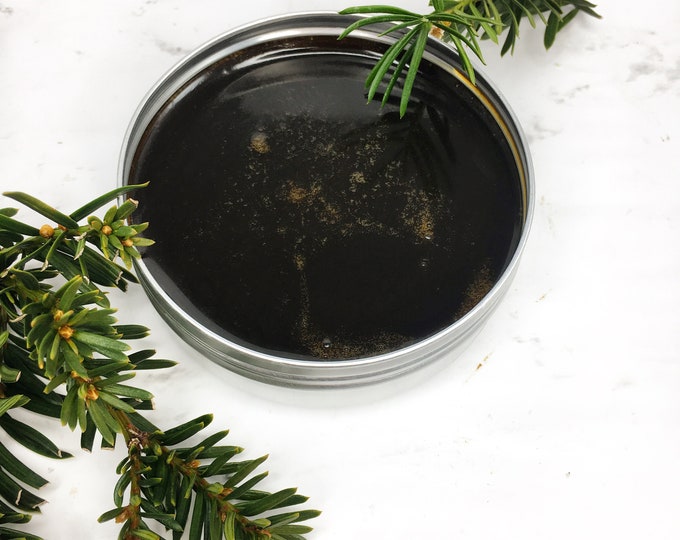 Pine Tar Salve with Shea butter-Calendula skin balm-Traditional Black drawing salve-Herbal healing salve-All Natural Handmade skin balm