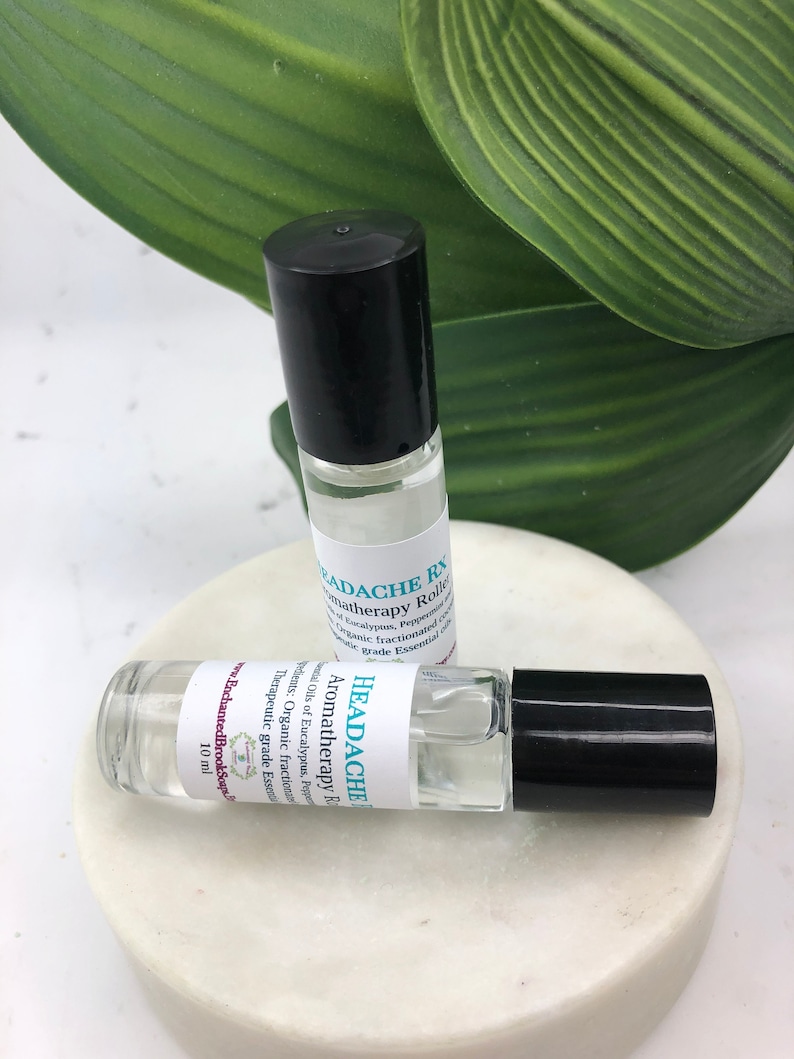 Headache Essential Oil Roll On Migraine Blend Headache Etsy