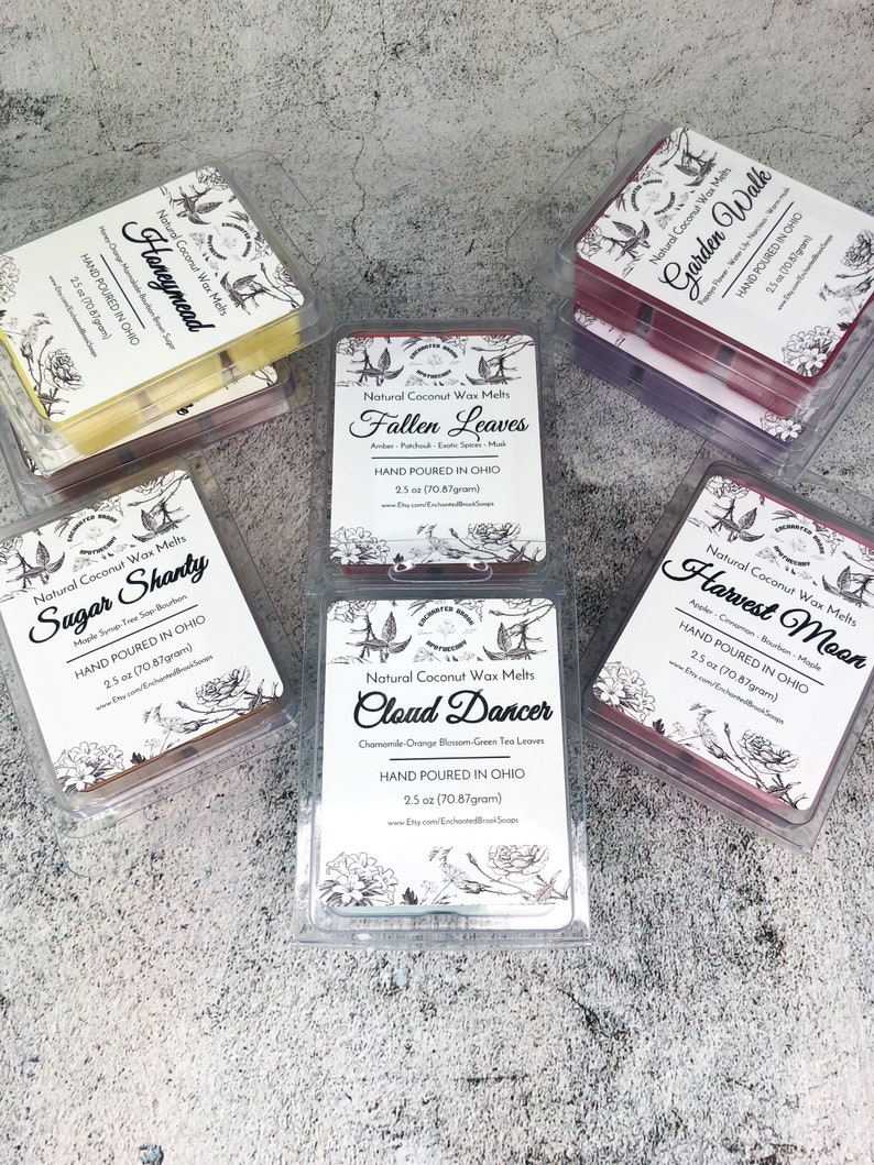Choose Your Scent Vegan and All Natural Coconut Wax Melts Etsy