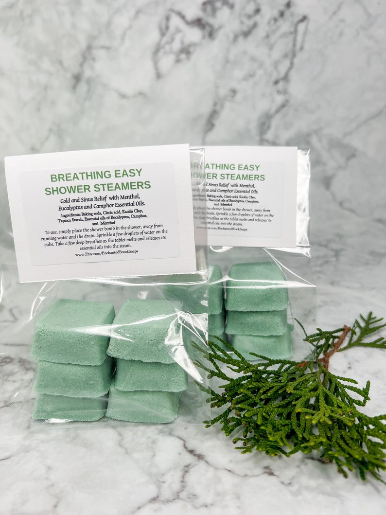 Eucalyptus Camphor Shower Steamers – Menthol Aromatherapy Spa Tablets ...