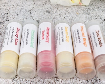 Bulk order Handcrafted Lip Balms with custom labels, Wholesale Lip Balm for party favors, Bees wax lip chapstick, bridal shower favors