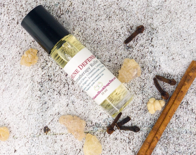 Aromatherapy Seasonal Defence Support oil, Boost your Defence Four Thieves Blend Roll On, Natural Spicy Perfume, Back To School Gift