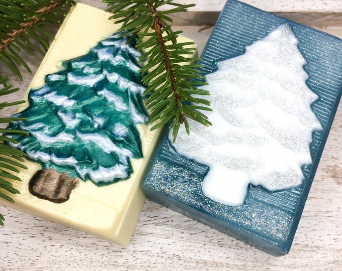 Natural Glycerine Novelty Soap, Christmas Artisan soap, Handmade soap gift, Hostess gift, coworker teachers gift, Stocking Stuffers
