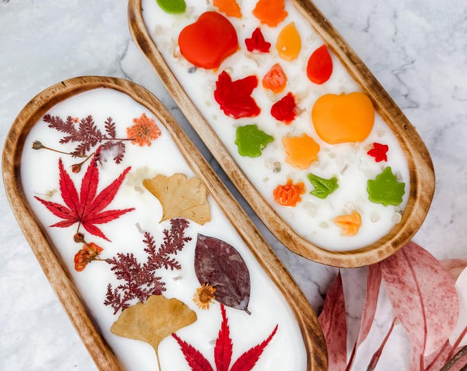 Pick Your Scent – Dough bowl Candle With Luxury Coco Apricot Crème Wax, Fall Harvest Candle, Autumn Home Décor, Christmas Gift
