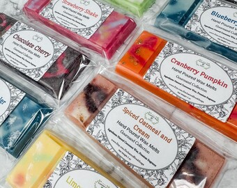 Gourmand Wax Melts, Coconut Wax Snap Bar, Phthalate-Free Fragrance, Choose your Scent Chocolate Bars