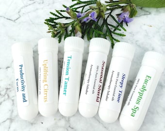 Aromatherapy Inhaler Variety Pack, Pick Your Scent Inhaler, Aromatherapy Gift, Uplift, Unwind, Refocus