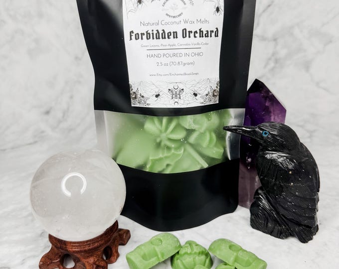 Pick Your Scent Halloween Coconut Wax Melts: Spooky Vegan Tarts, Haunted Fall Scents, Autumn Season Home Fragrance