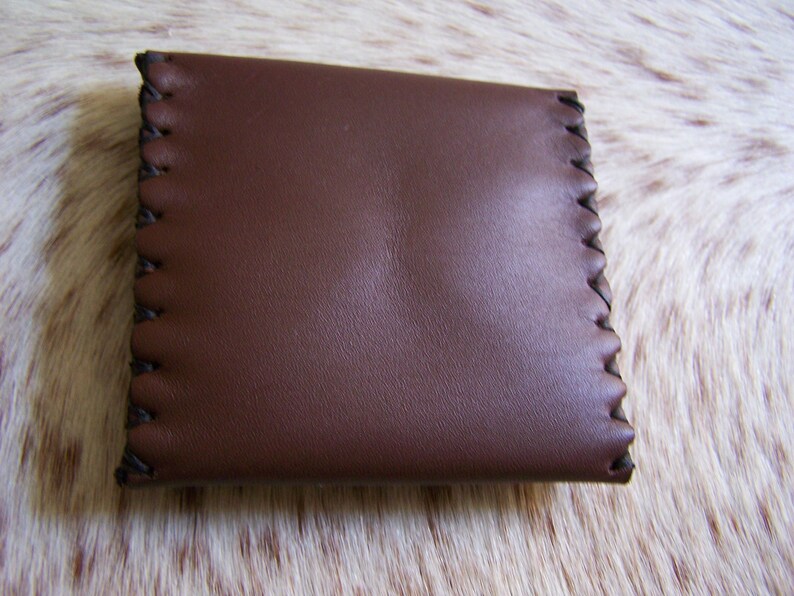 Handcrafted leather coin holder