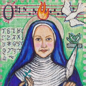 St. Hildegard of Bingen Icon