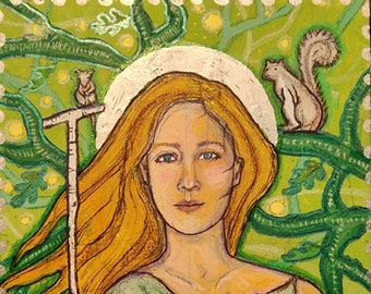 Saint Mellangell Icon