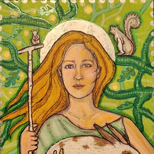 Saint Mellangell Icon
