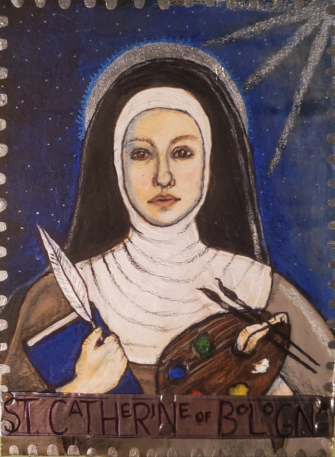 St. Catherine of Bologna Icon Etsy