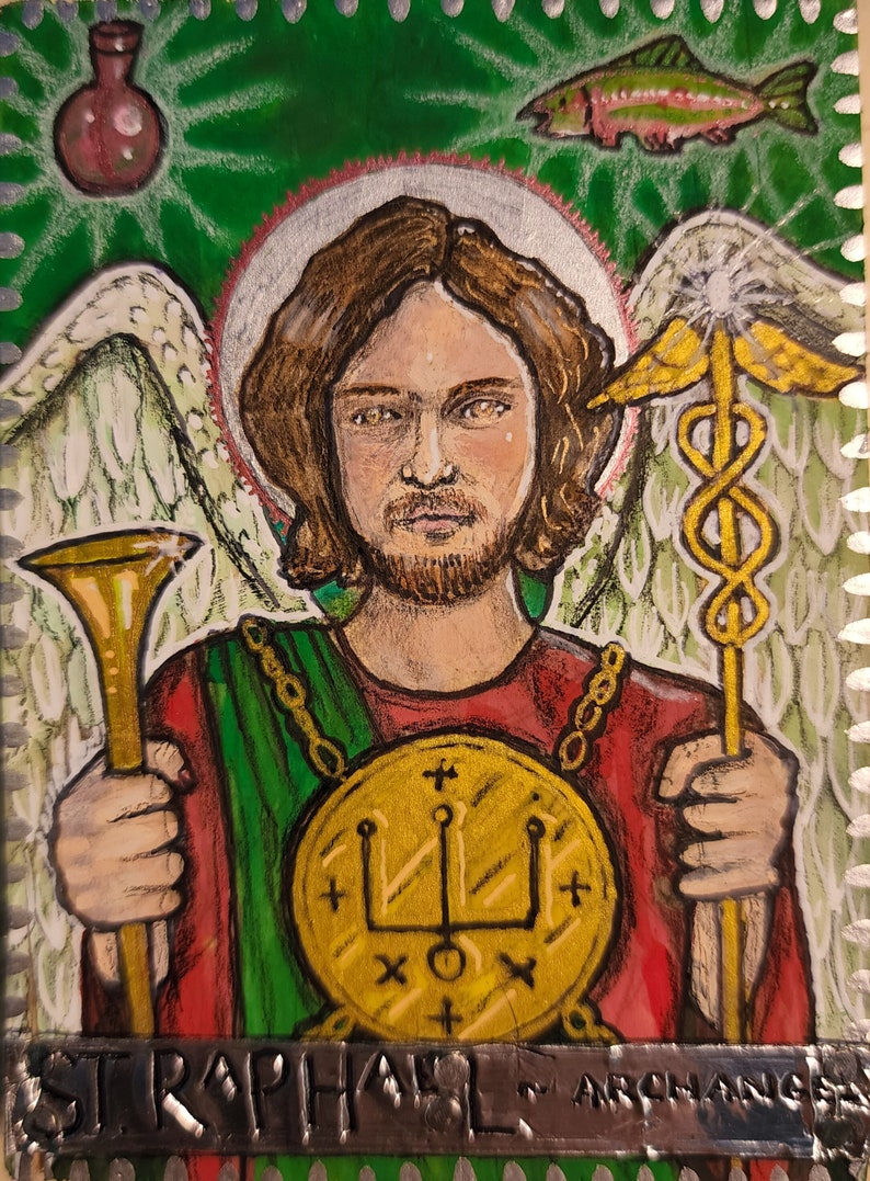 St. Raphael Archangel Icon Etsy