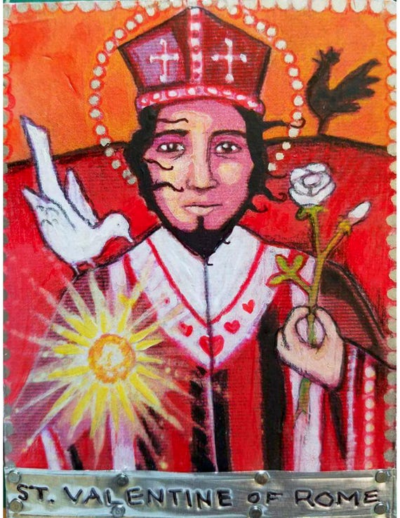 St Valentine Of Rome Icon Etsy