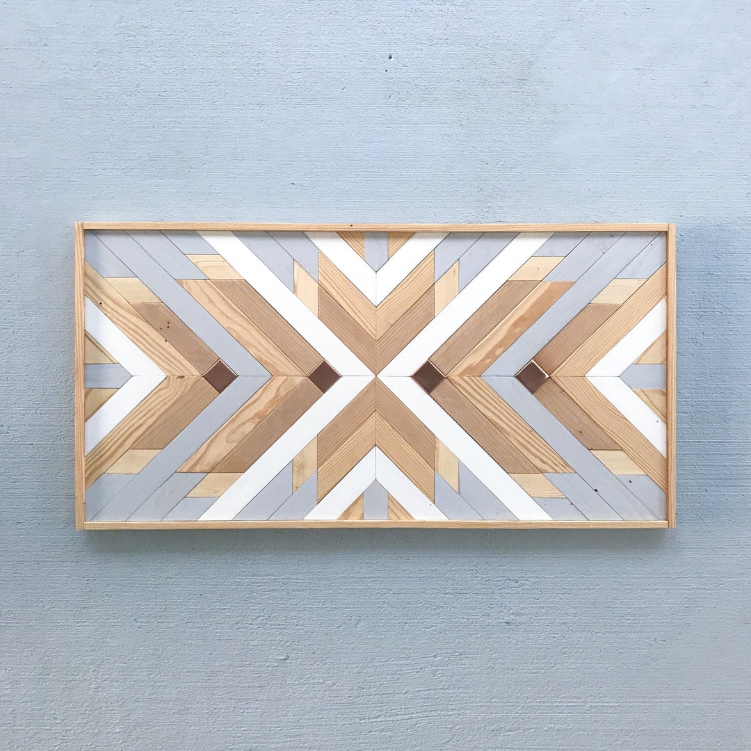 Copper Wood Wall Art Reclaimed Wood Wall Art Copper Wood Art Wood Wall