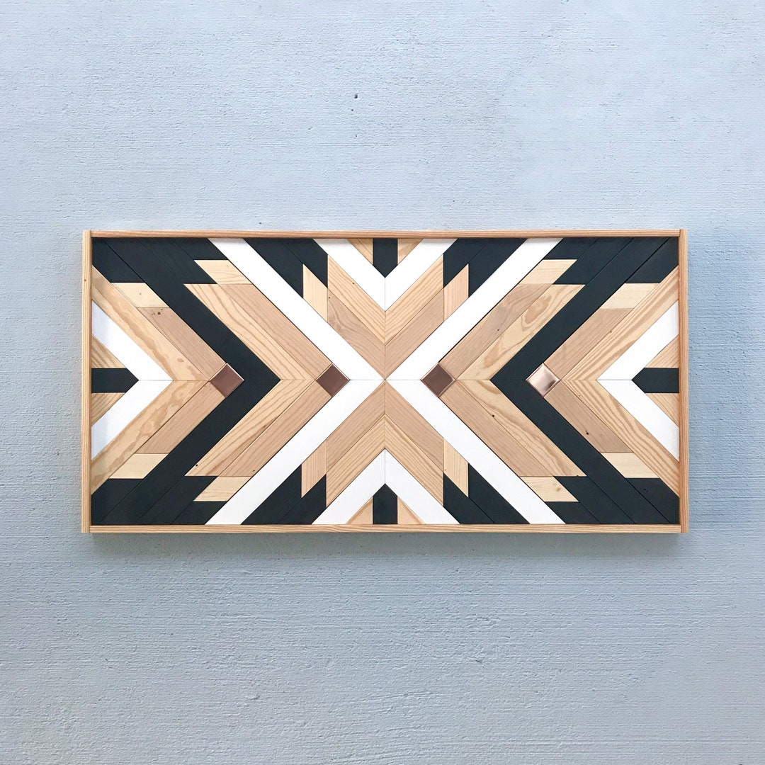 Copper Wood Wall Art Reclaimed Wood Wall Art Copper Wood Art Wood Wall