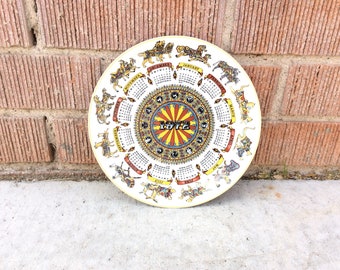 Vintage 1972 Animal Carnival Collectible Plate