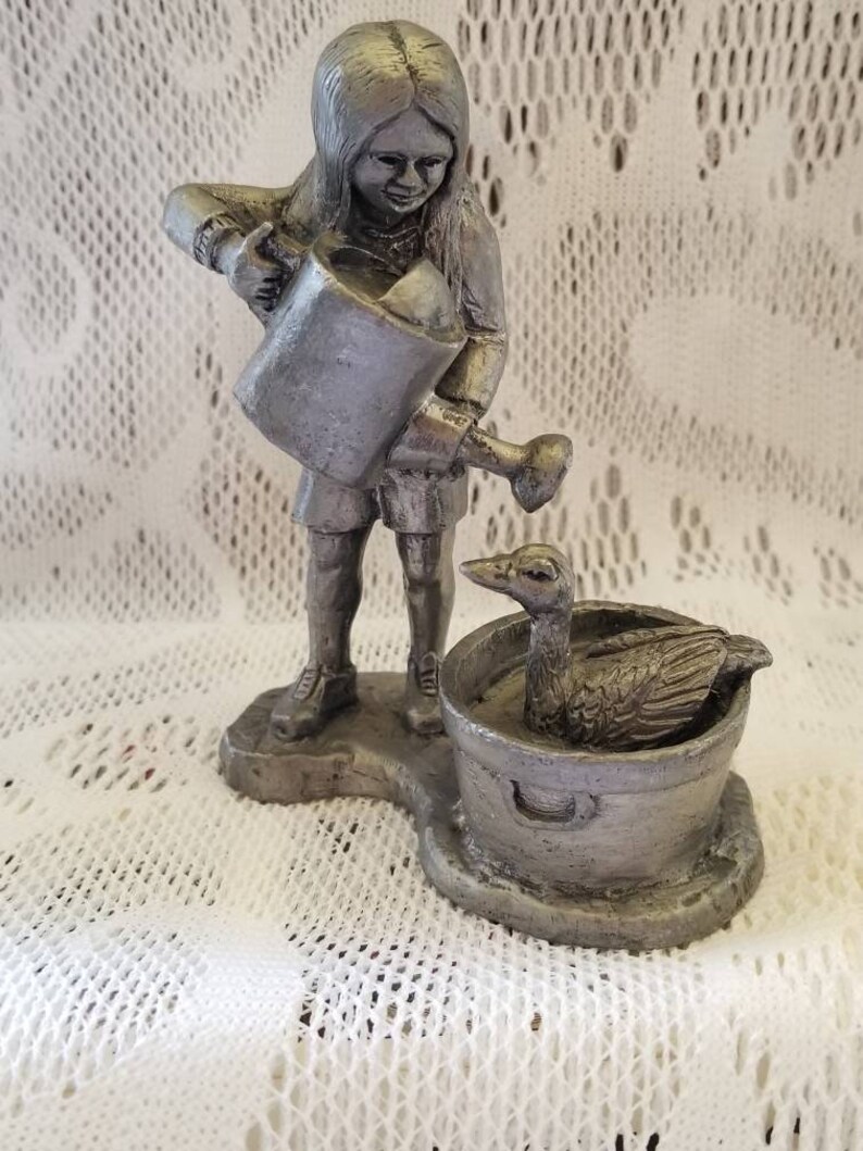 Set of 5 Michael Ricker Pewter Sculpture Figurines Etsy