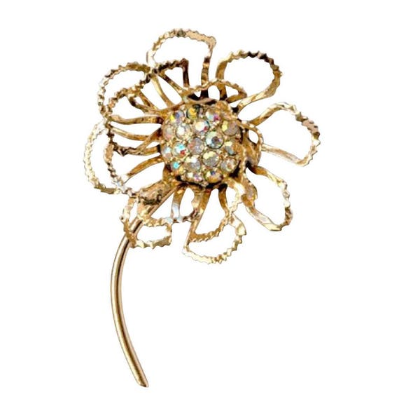 Vintage Sarah Coventry Flower Brooch "Allusion" - image 1