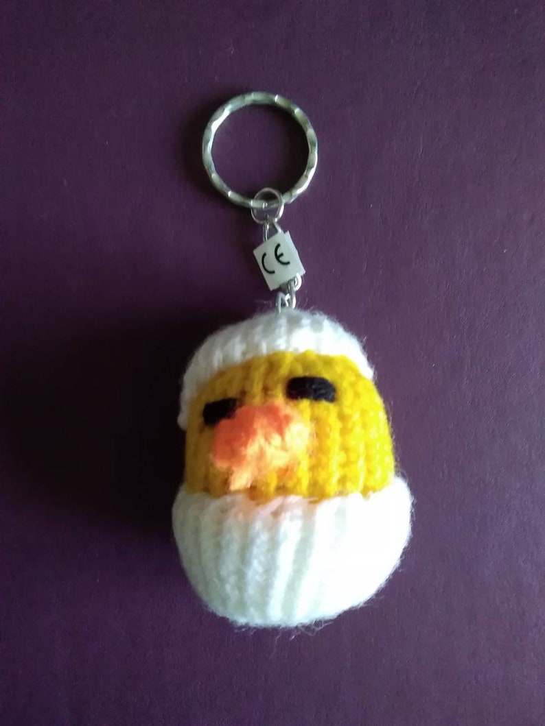 Knitted Liquorice Key rings, cake key rings, chick key ringsKnitted toys. image 9