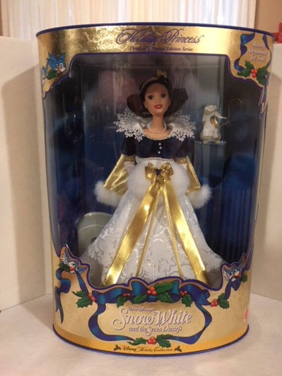 snow white holiday barbie