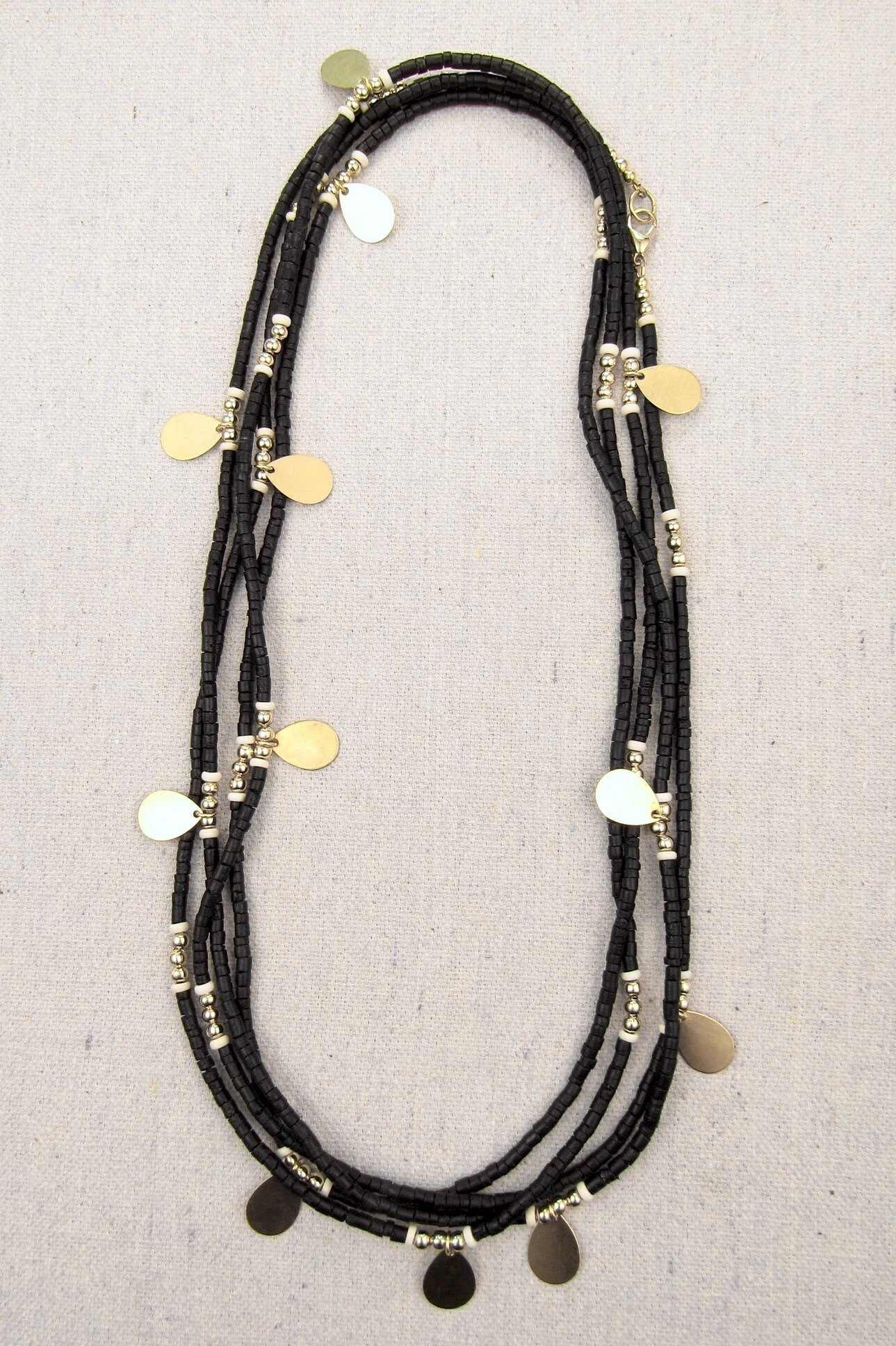 Wooden Bead Necklace Wooden Bracelet Multistrand Necklace - Etsy
