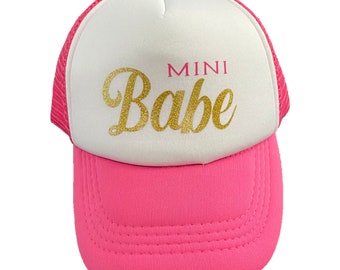 Casquette de camionneur avec mini bébé pour les tout-petits - mini moi