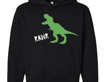Sweat à capuche avec dinosaure TRex Rawr