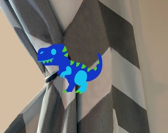 Embrasse de rideau pour chambre d'enfant ou de bébé - Sticker dinosaure T-Rex