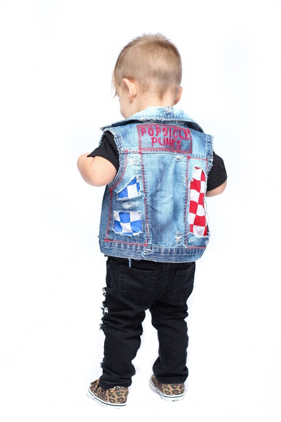 kids jean vest