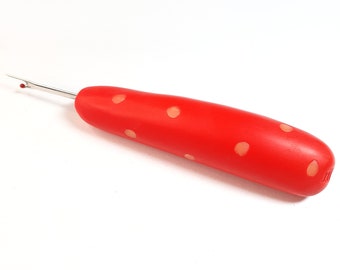 Seam ripper 'Retro-Dots light red-soft yellow'