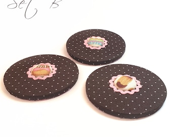 Set of three sewing weights 'Chocolat de Luxe' !Last Chance!