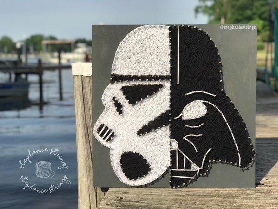 Star Wars String Art Star Wars Decor Star Wars Art Darth Vader Art