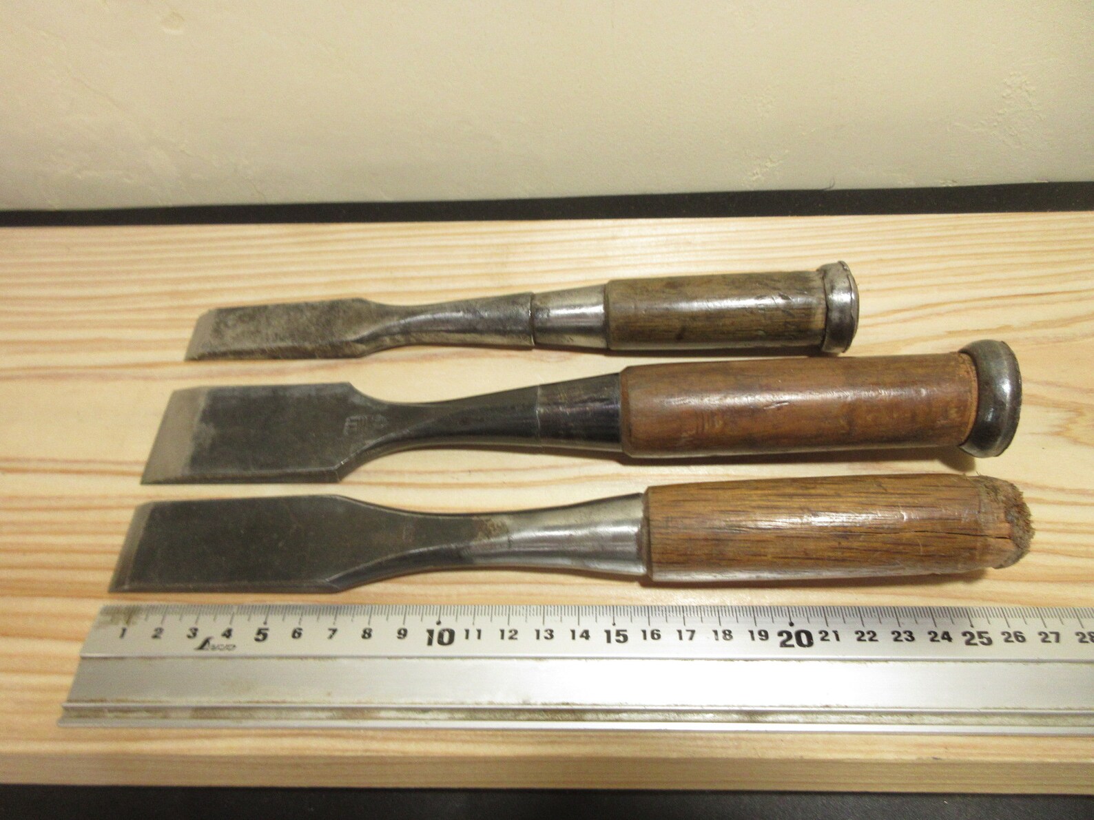 OLD/ Japanese Chisel Set 3 cinceles / 36 29 20mm / Etsy