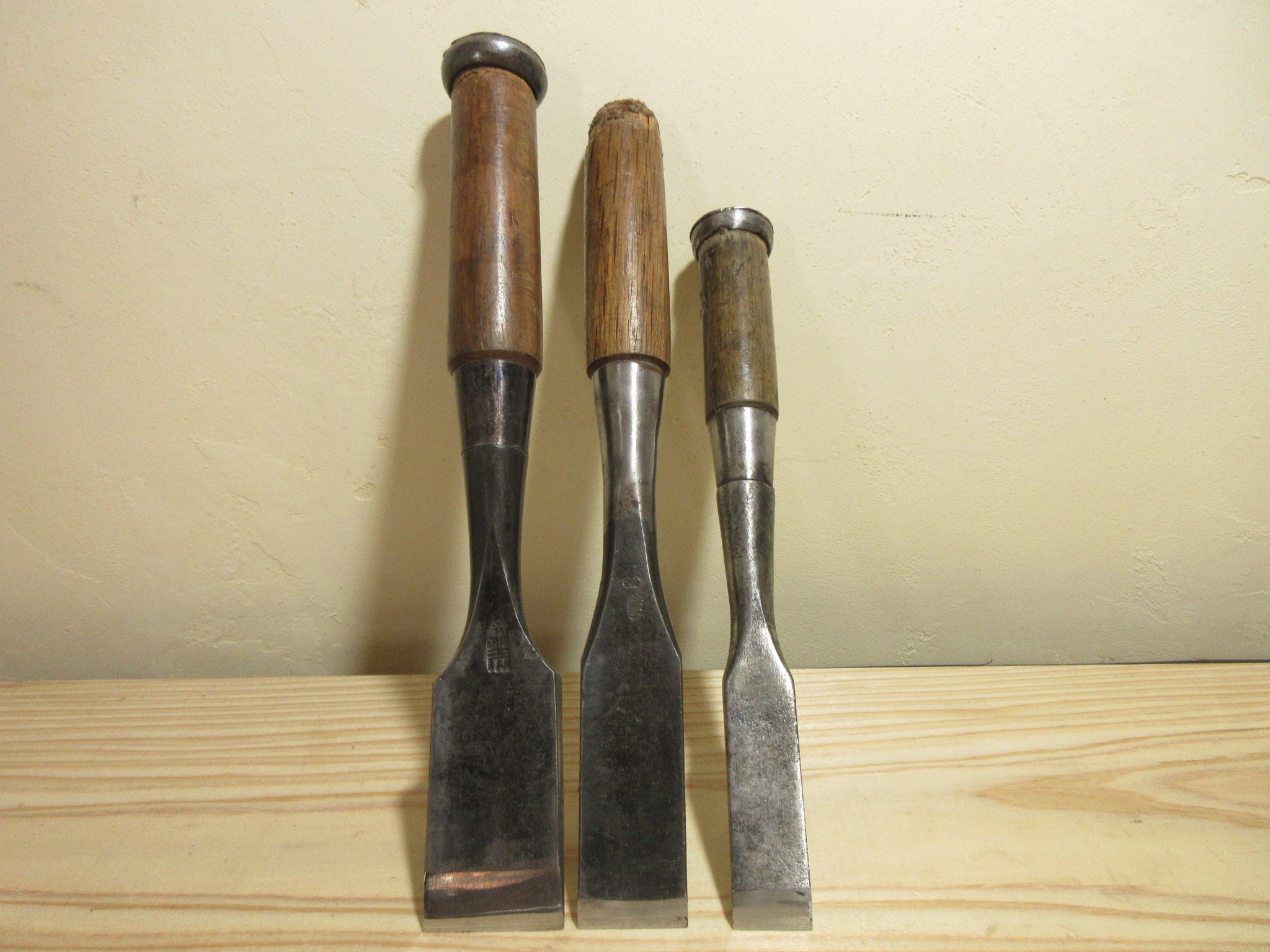OLD/ Japanese Chisel Set 3 chisels / 36 29 20mm / Etsy