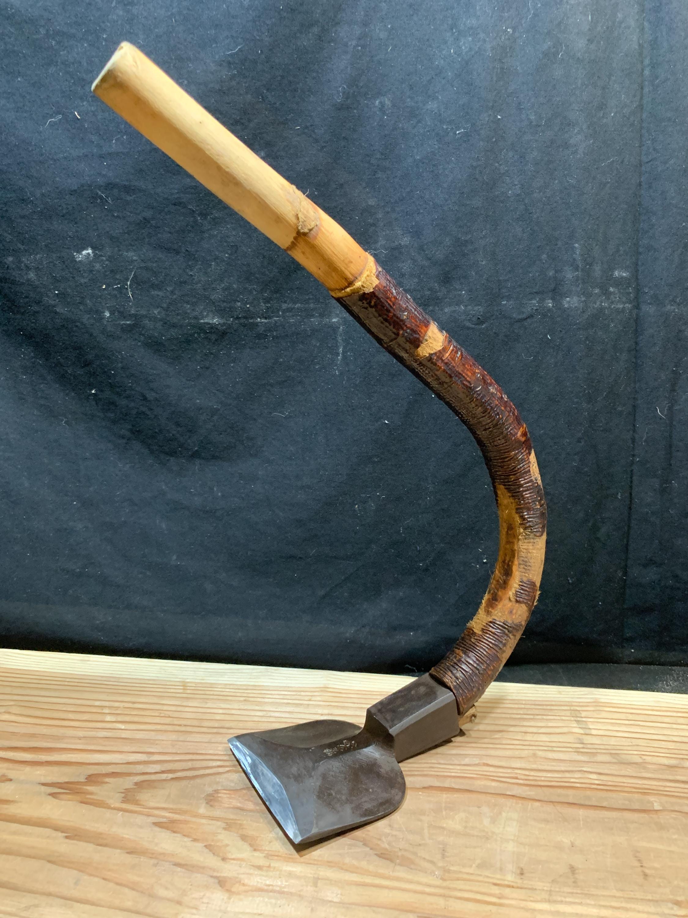 ビンテージアダチキュー Vintage: Japanese Adze - Chona - Short Handle Version 10cm - 37cm