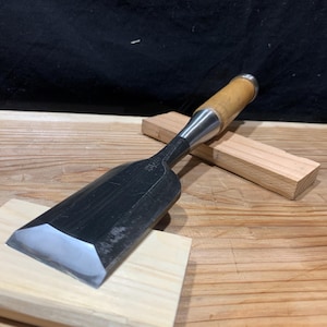 Unused (Prepped for use): Japanese Chisel - Tataki (Mortise) -48-300mm　/ Makoto Kawamoto