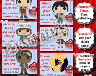 Stranger Things PRINTABLE Class Valentines Classroom | Etsy
