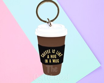 Hug In A Mug - Keychain