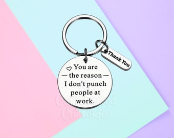 Punch People At Work - Keychain