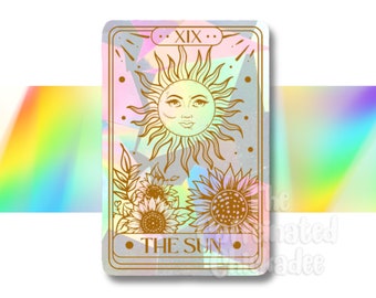 Sun Tarot Card - Rainbow Suncatcher Decal