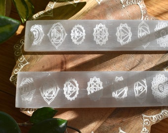 Selenite Chakra Plate, Charging Plate, Cleansing Plate, Home Décor